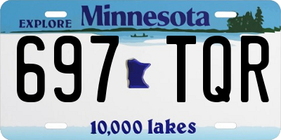 MN license plate 697TQR