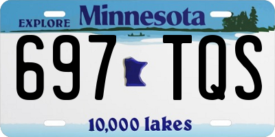 MN license plate 697TQS