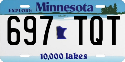 MN license plate 697TQT