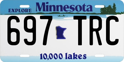 MN license plate 697TRC