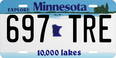 MN license plate 697TRE