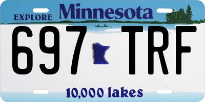 MN license plate 697TRF