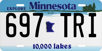 MN license plate 697TRI