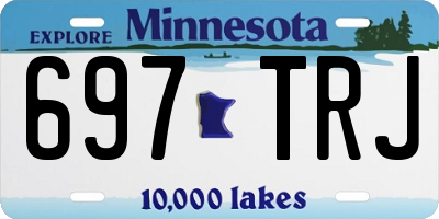 MN license plate 697TRJ
