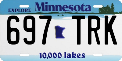 MN license plate 697TRK