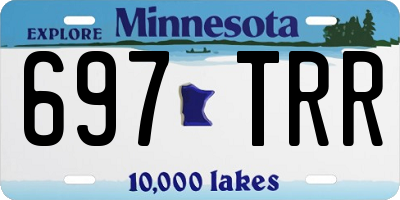 MN license plate 697TRR