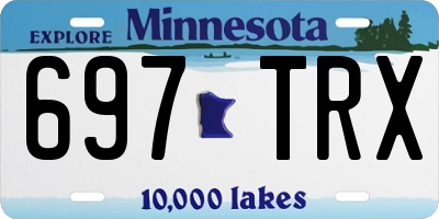 MN license plate 697TRX