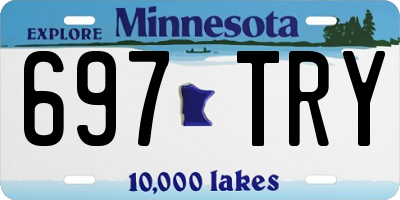 MN license plate 697TRY