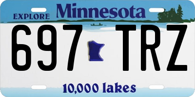 MN license plate 697TRZ