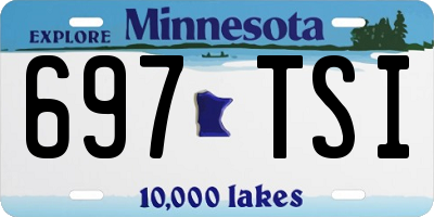 MN license plate 697TSI