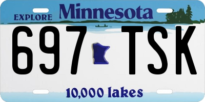 MN license plate 697TSK