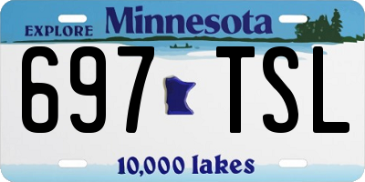 MN license plate 697TSL