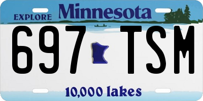 MN license plate 697TSM