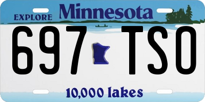 MN license plate 697TSO