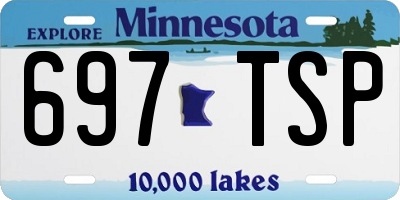 MN license plate 697TSP