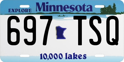 MN license plate 697TSQ