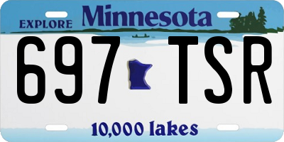 MN license plate 697TSR