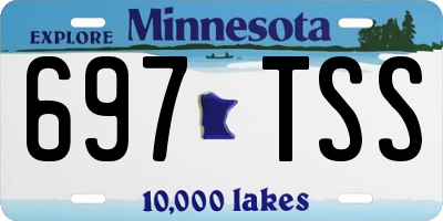 MN license plate 697TSS