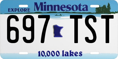 MN license plate 697TST