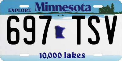 MN license plate 697TSV