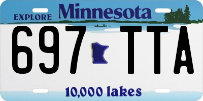 MN license plate 697TTA