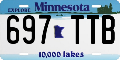 MN license plate 697TTB