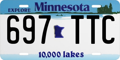 MN license plate 697TTC