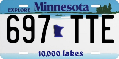 MN license plate 697TTE