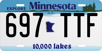 MN license plate 697TTF