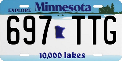 MN license plate 697TTG