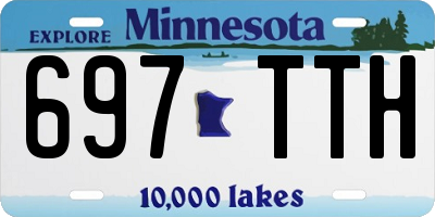 MN license plate 697TTH