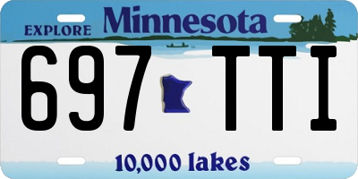 MN license plate 697TTI