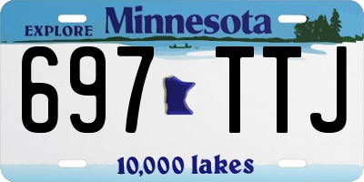 MN license plate 697TTJ