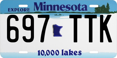 MN license plate 697TTK