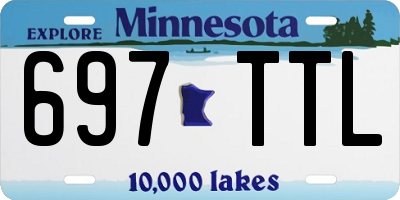 MN license plate 697TTL