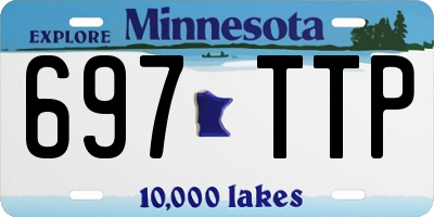 MN license plate 697TTP