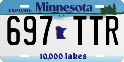 MN license plate 697TTR
