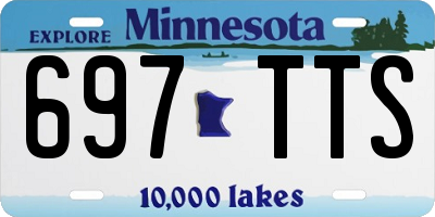 MN license plate 697TTS