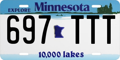 MN license plate 697TTT