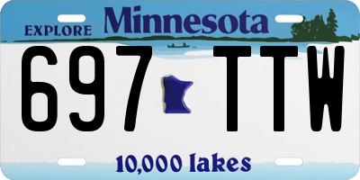 MN license plate 697TTW