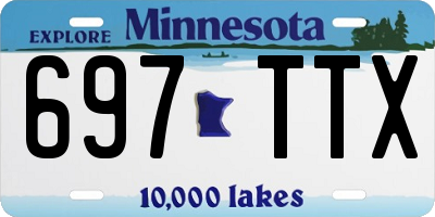MN license plate 697TTX