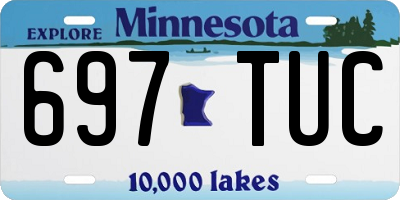 MN license plate 697TUC