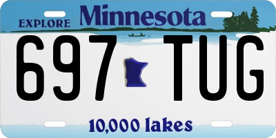 MN license plate 697TUG