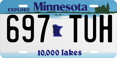MN license plate 697TUH
