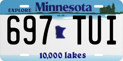 MN license plate 697TUI