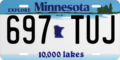 MN license plate 697TUJ
