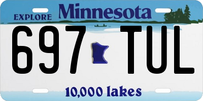 MN license plate 697TUL