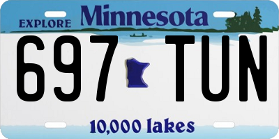 MN license plate 697TUN