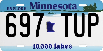 MN license plate 697TUP