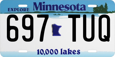 MN license plate 697TUQ